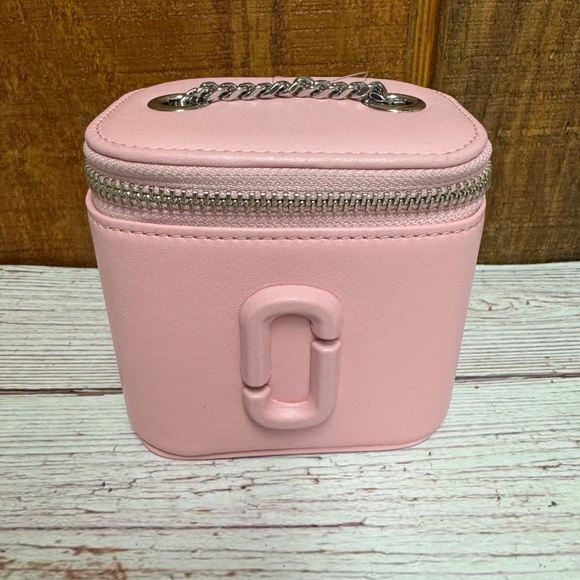 Marc Jacobs Leather Mini Vanity Crossbody Bag - Ribbon Pink - Picture 5 of 12